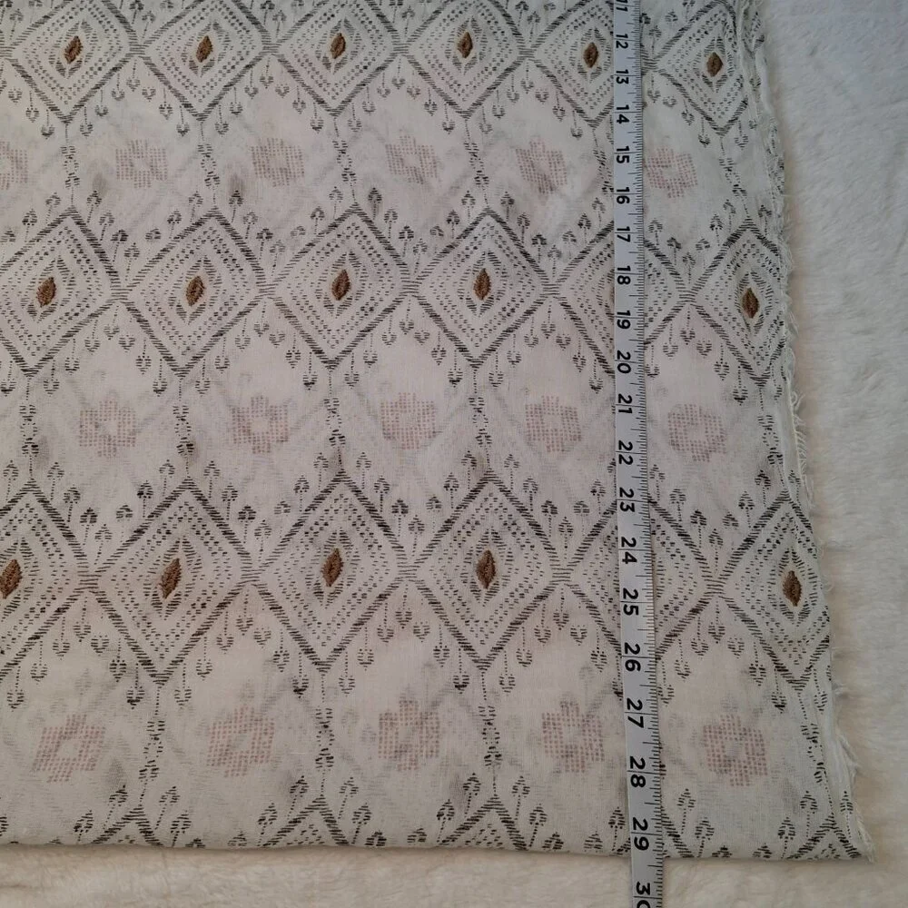 American Eagle Loop Scarf 100% Cotton Embroidered Boho Southwestern Summer 29X24